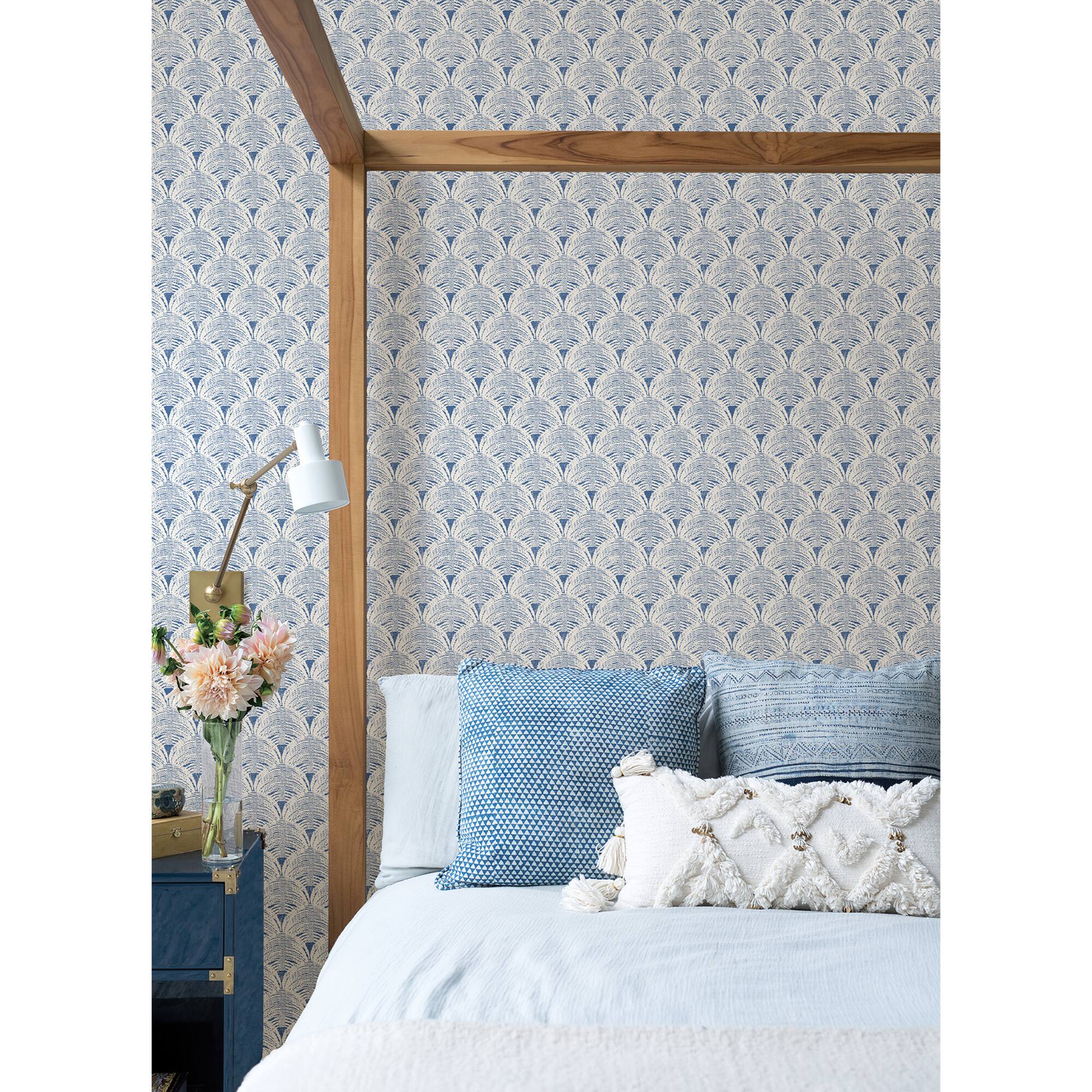 NuWallpaper Blue Manila Peel & Stick Wallpaper